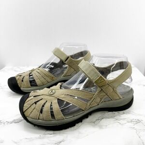 Keen‎ Women's Rose 1010998 Taupe Bumper Toe Ankle Strap Sandals Gray Size 6.5